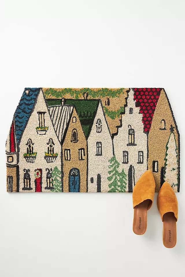 Holiday Village Doormat | Anthropologie (US)