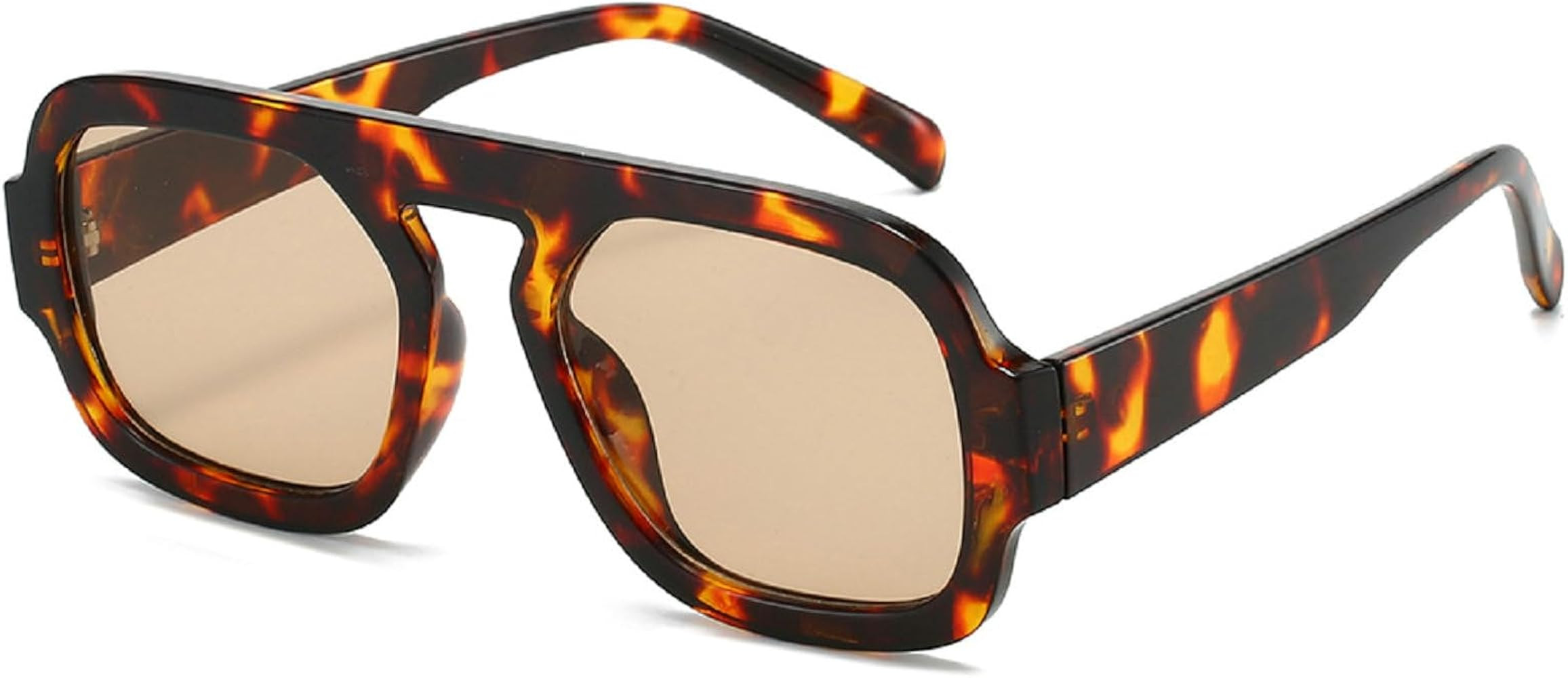 Retro Square Sunglasses Women Fashion Gradient Shades UV400 Men Punk Blue Green Sun Glasses N47 | Amazon (US)