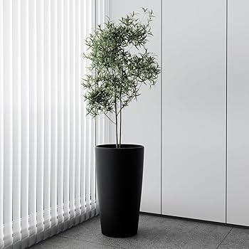 SnugNiture Set of 2 Round Tall Planters 22 Inch, Large Planter for Indoor Outdoor Plants, Modern ... | Amazon (US)