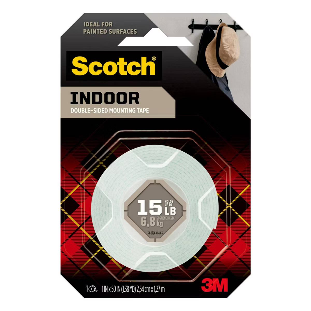Scotch 1" x 50" 1 Roll/Pack Indoor Double-Sided Mounting Tape | Target