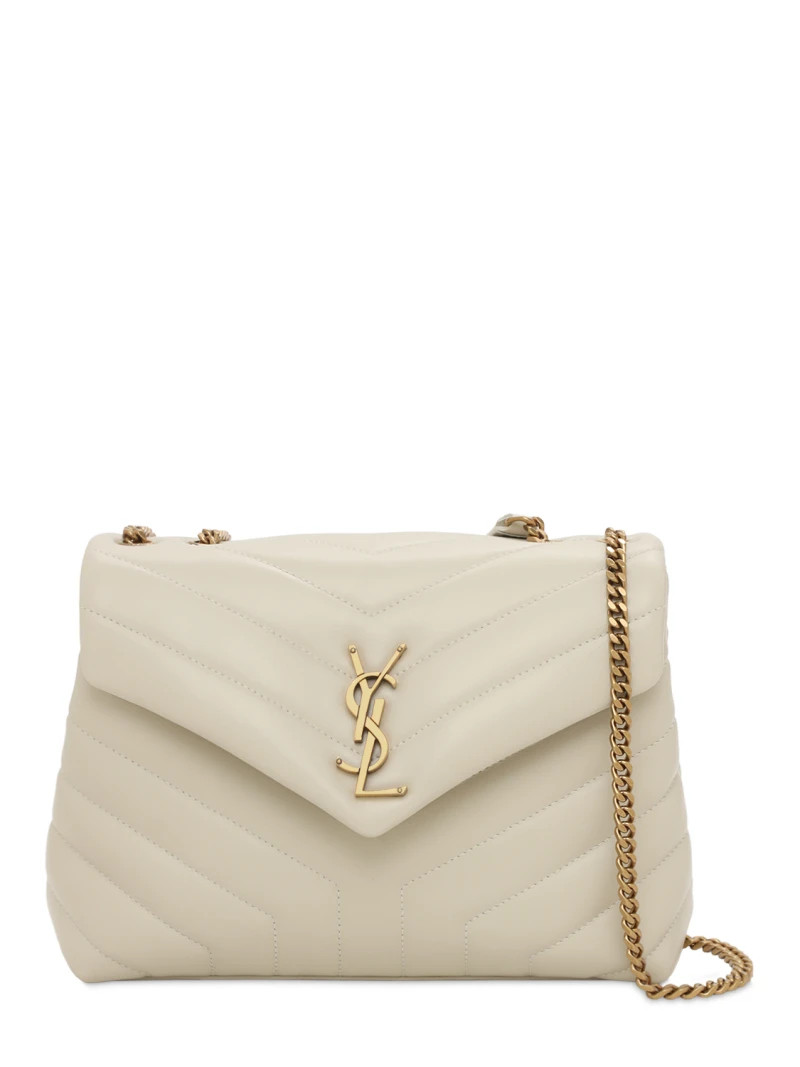 Small loulou leather shoulder bag - Saint Laurent - Women | Luisaviaroma | Luisaviaroma