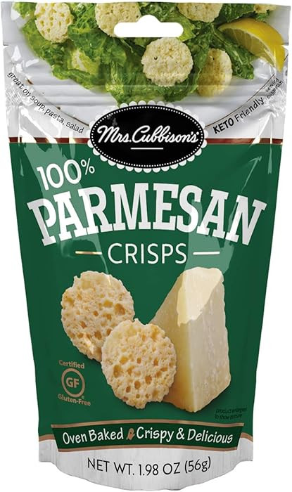 Mrs. Cubbison's Flavor 100 Real Keto Friendly Great for Snacking and Salad Topper, Parmesan Chees... | Amazon (US)