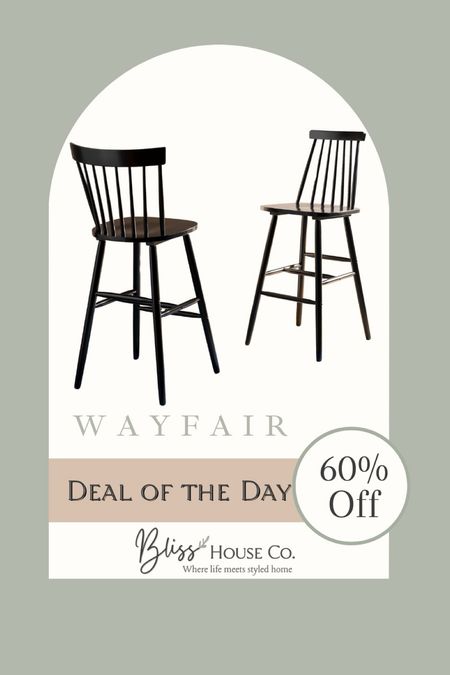 Don’t miss out on today’s amazing deal at Wayfair! 🪑✨ Get these stylish barstools at 60% off! 🛒💸 Perfect for upgrading your kitchen or bar area with a touch of elegance. 🎉🏡

#LTKHome #LTKSaleAlert #LTKStyleTip