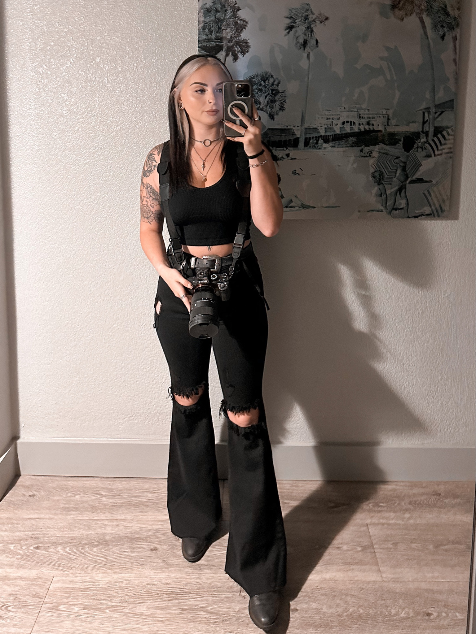 Photoshoot ready! Outfit & gear from when I photographed Luke Combs earlier in July 🥹