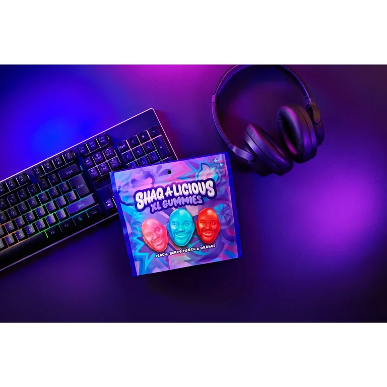 Shaq-A-Licious Xl Gummies Original Flavor Chewy Candy, Bag 11.8 oz | Walmart (US)