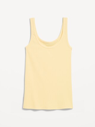 First-Layer Ribbed Scoop-Neck Tank Top | Old Navy (US)