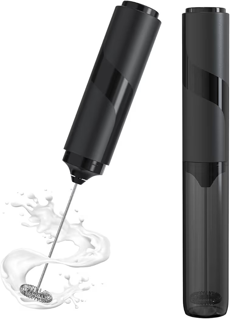 Milk Frother Handheld with Cover, Battery-Operated Electric Foam Maker Frother Wand, Whisk Drink ... | Amazon (US)