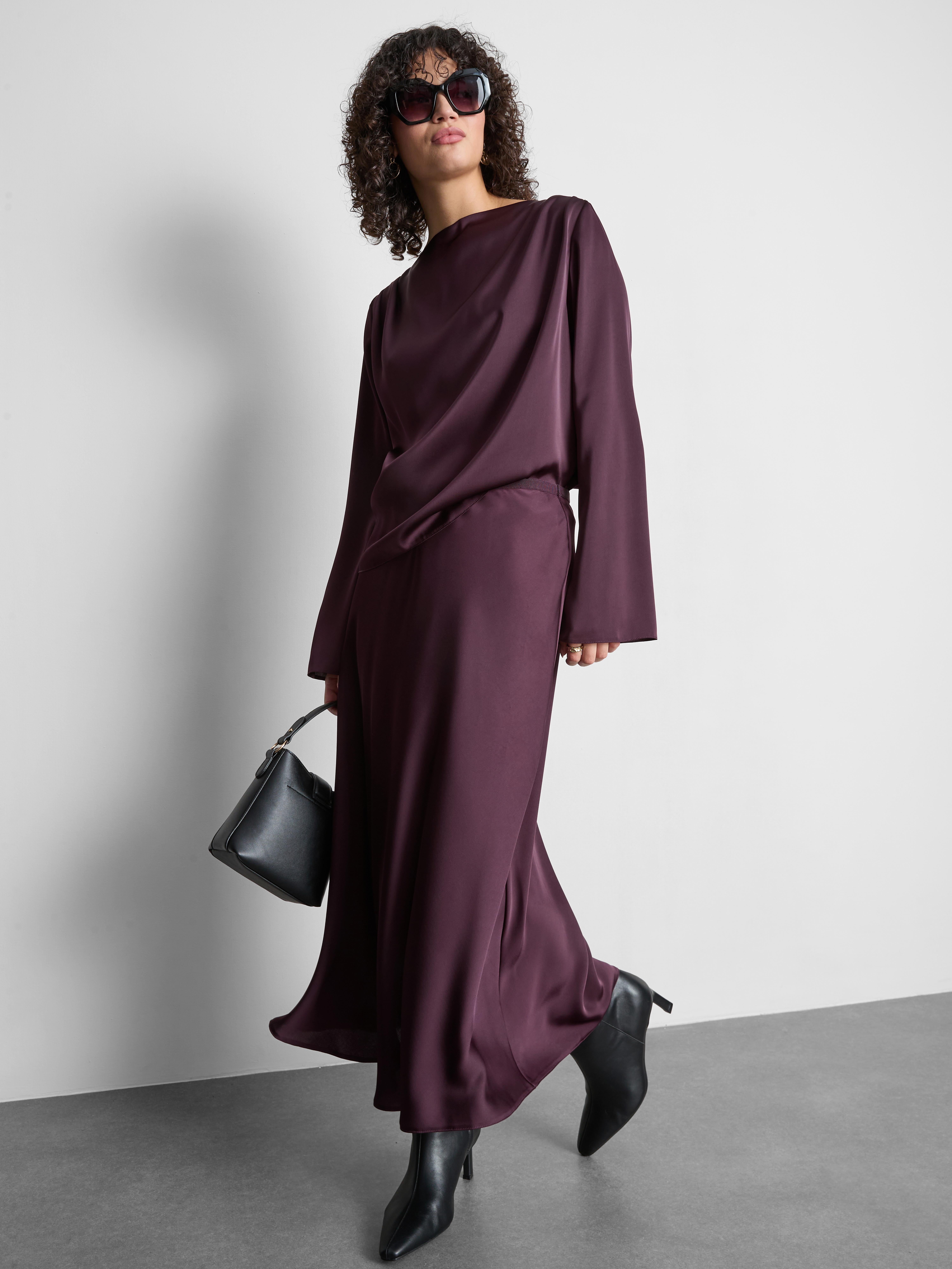 Cowl Neck Draped Satin Blouse | Primark UK
