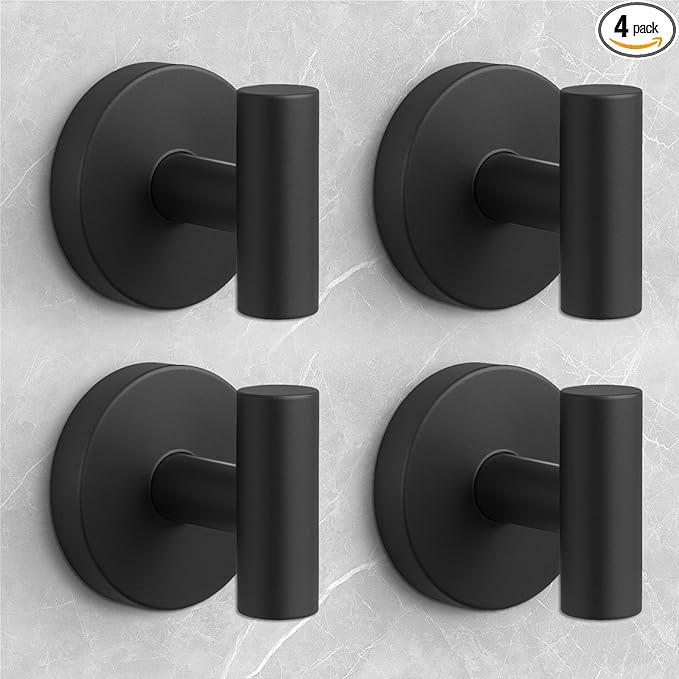 WingWider Shower Hooks for Inside Shower,No-Drill Removable&Reusable Towel Hooks for Bathroom,Hea... | Amazon (US)