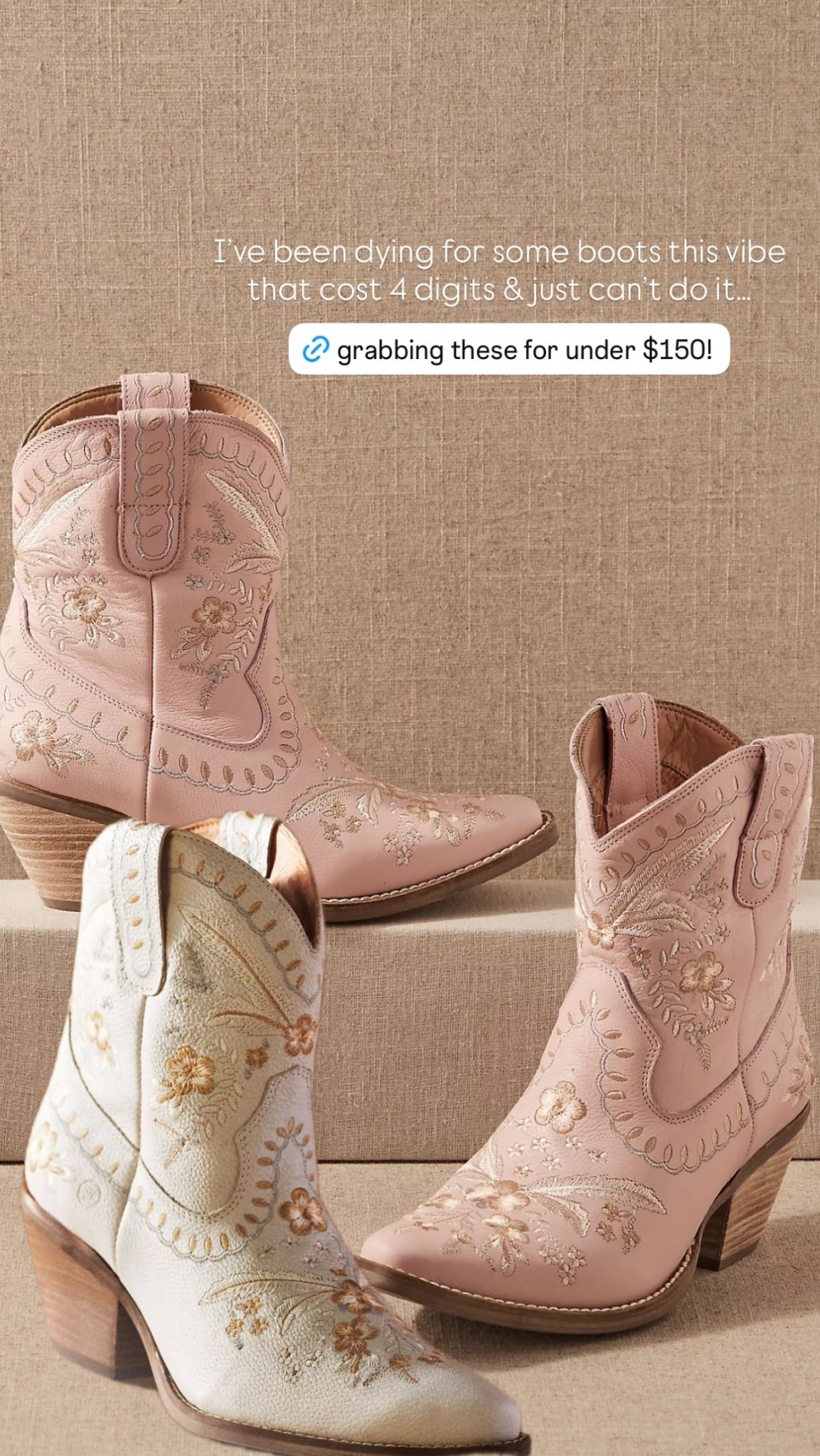 I’ve been dying for some boots this vibe that cost 4 digits & just can’t do it…