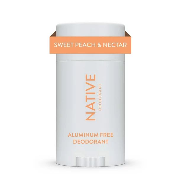 Native Natural Deodorant, Sweet Peach & Nectar, Aluminum Free, 2.65 oz - Walmart.com | Walmart (US)