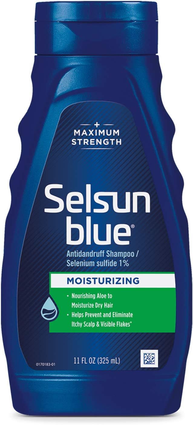 Selsun Blue Moisturizing Anti-dandruff Shampoo with Aloe, 11 fl. oz., Selenium Sulfide 1% | Amazon (US)