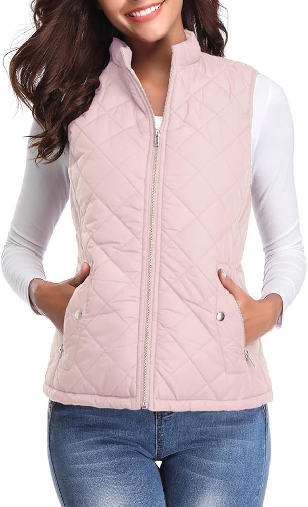Fuinloth Quilted Vest Gilet | Amazon (US)