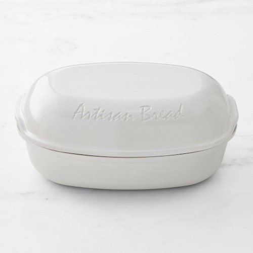 Emile Henry French Ceramic Artisian Loaf Baker, White | Williams-Sonoma