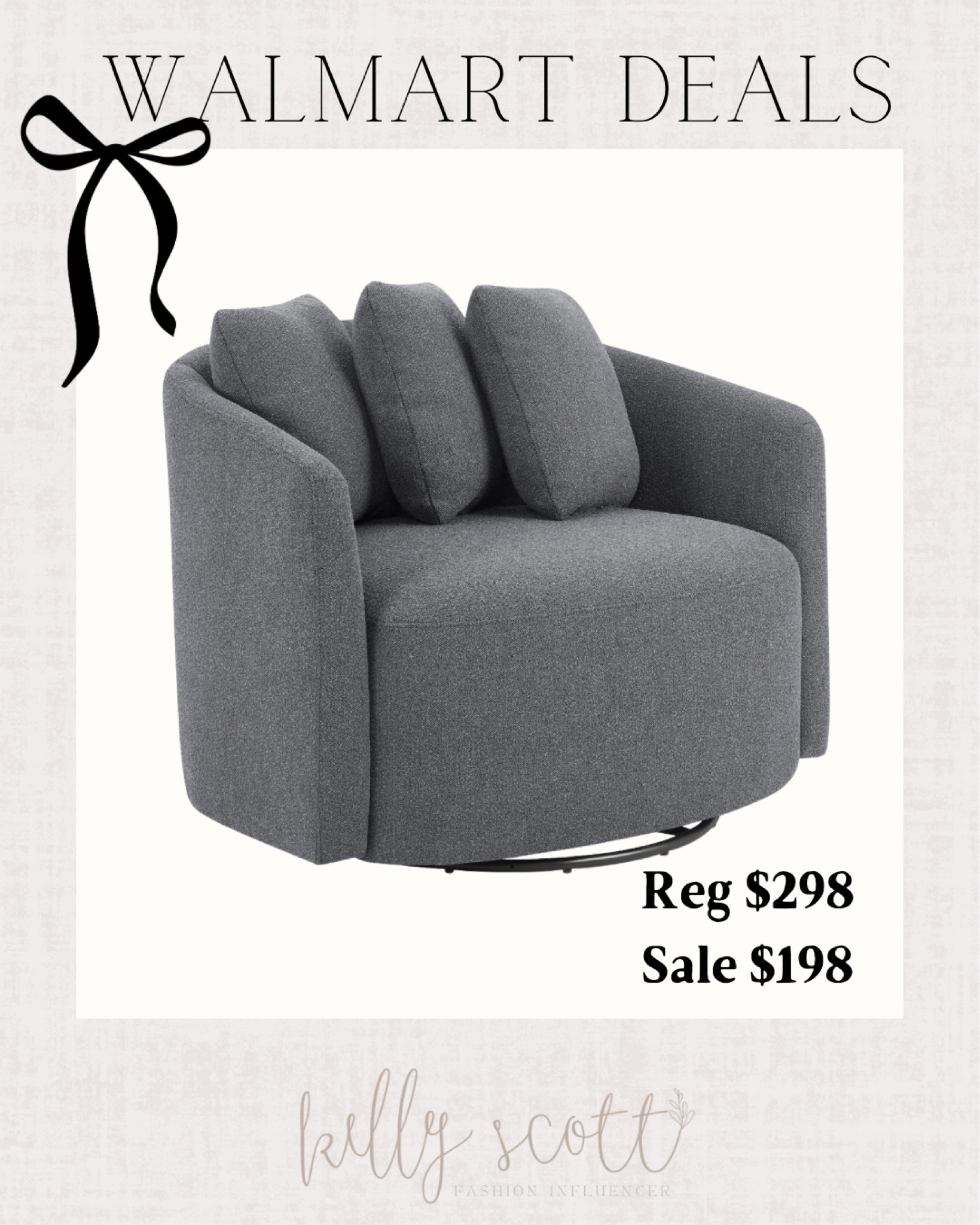 One of Walmarts top rated accent chairs! 

Beautiful by Drew Barrymore accent chair, accent chair, Walmart deals, furniture, oversized chair

#LTKHome #LTKCyberWeek #LTKSaleAlert