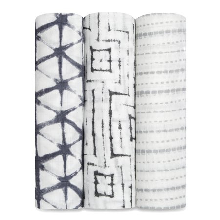aden + anais silky soft swaddles pebble shibori 3-pack | Walmart (US)