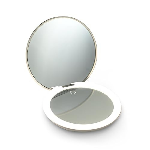 LED Compact Mirror with Light and 1x and 10x Magnifying Mirror in 5-inch mini Size Ideal for Trav... | Amazon (US)