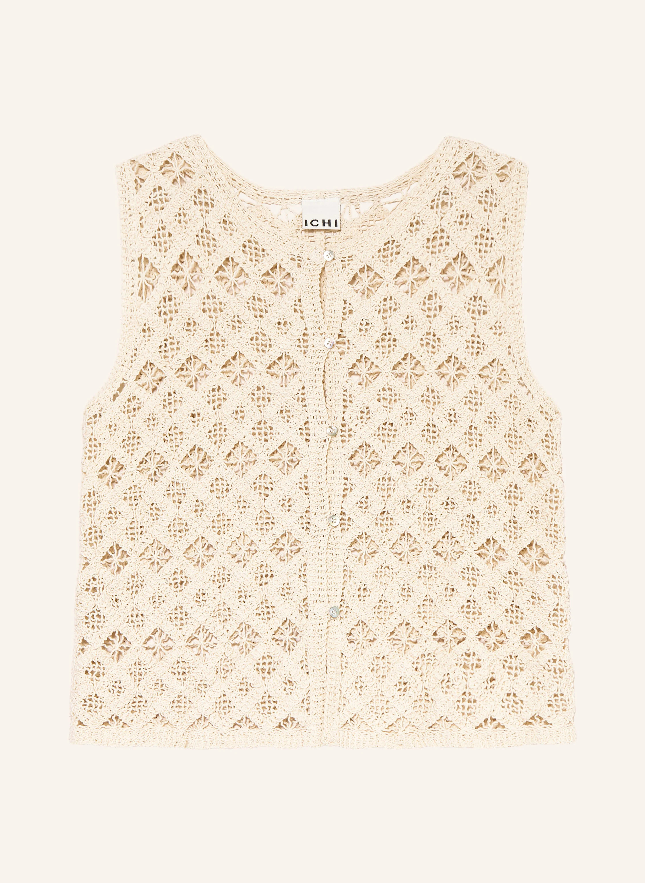 ICHI Stricktop IHNEKLA in creme | Breuninger (DACH)
