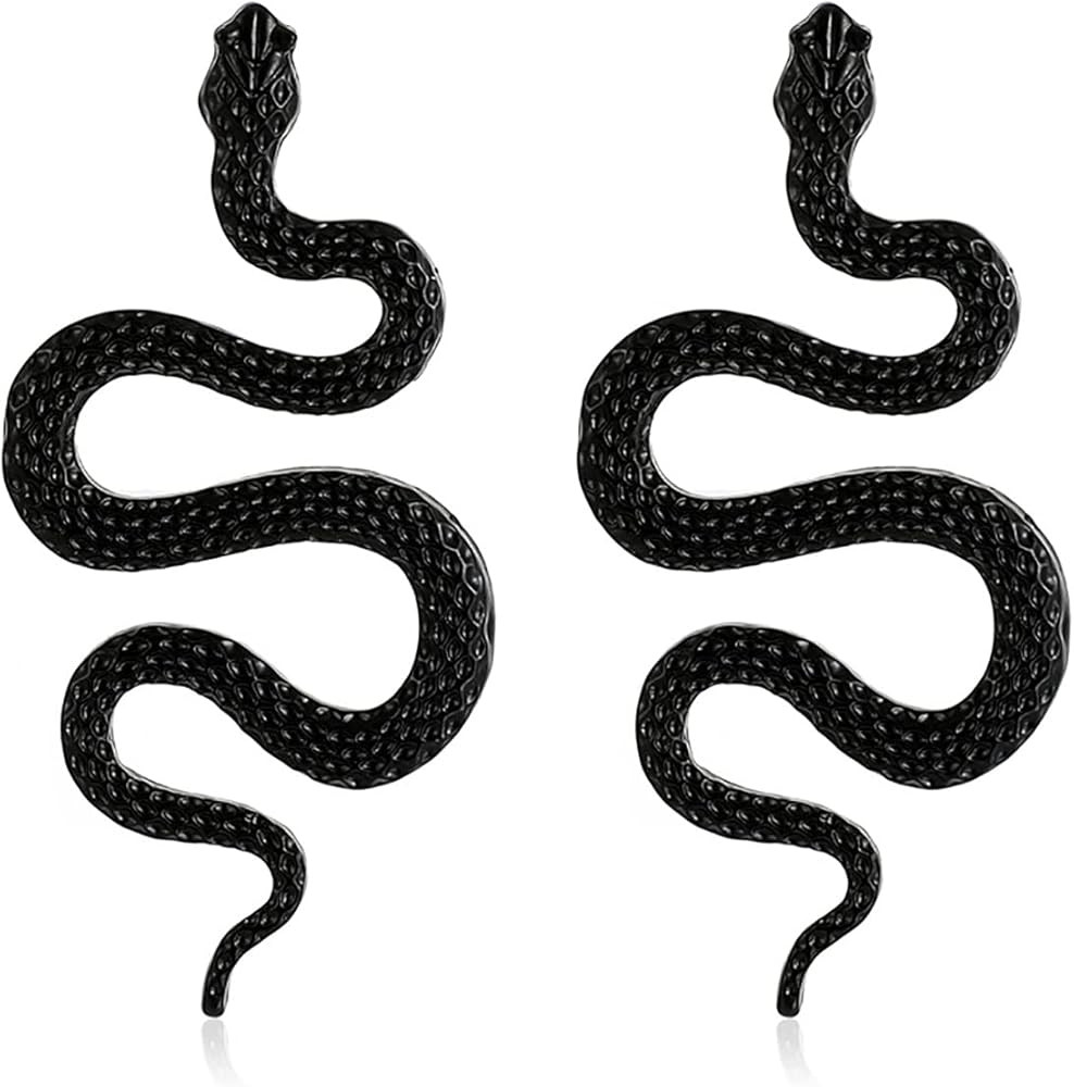 INENIMARTJ Snake Dangle Earrings for Women, Boho Statement Snake Earrings, Punk Gothic Personalit... | Amazon (US)