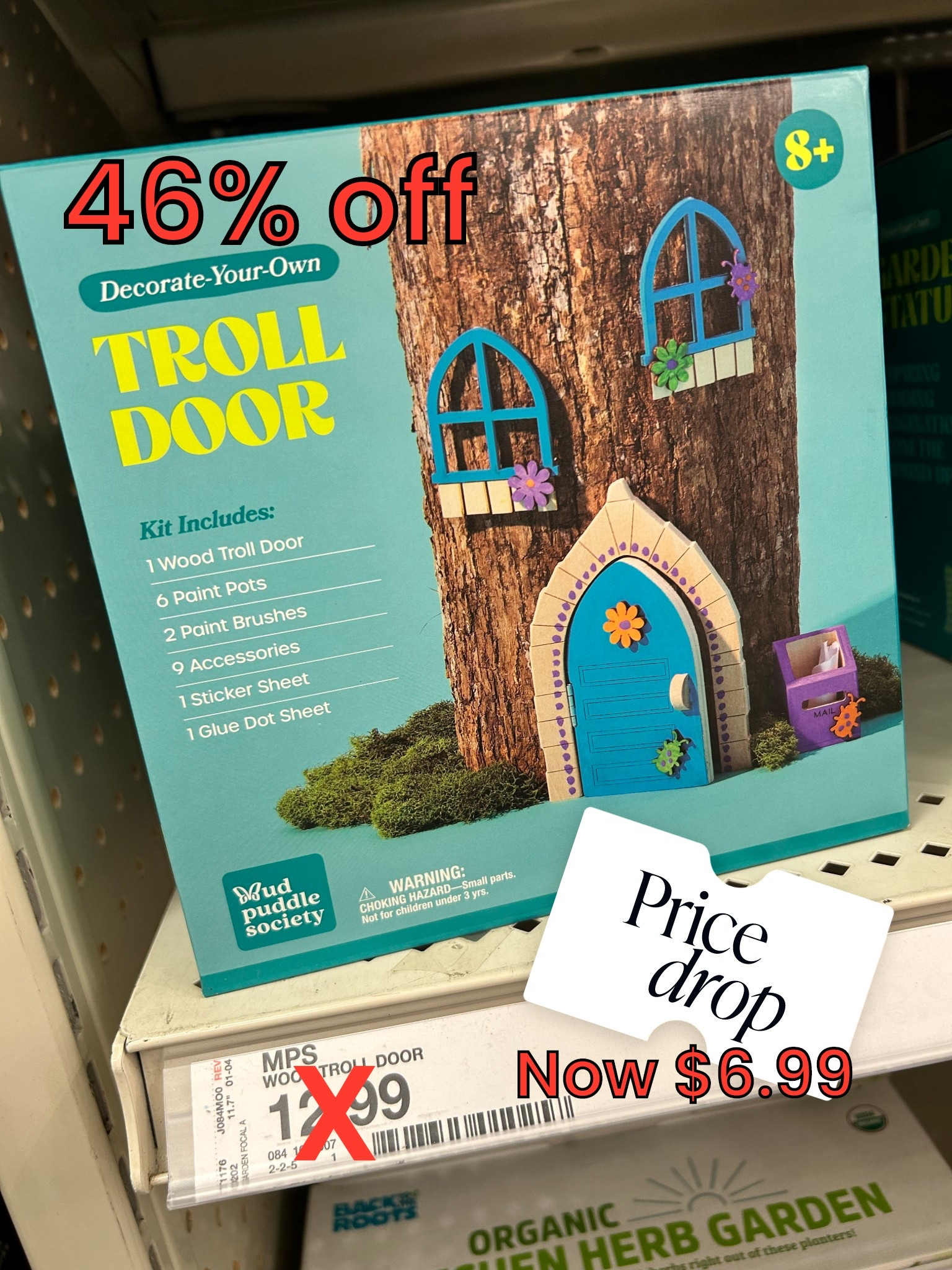 The garden department is set up at Target, and they have a few hidden deals. I came across this paint-your-own troll door and scanned it with the Target app. $6.99 is the online price (down from $12.99!). Be sure to ask for a price match at the register if shopping in store, or order online using the link below.

#LTKKids #LTKSaleAlert #LTKSeasonal