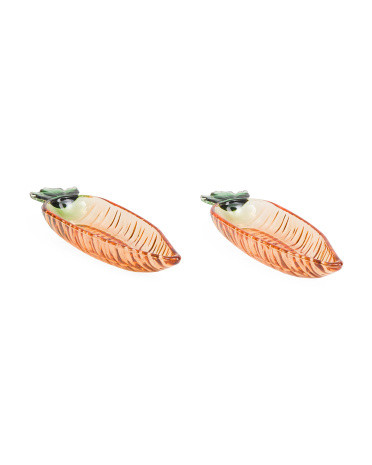 Set Of 2 Carrot Plates | TJ Maxx