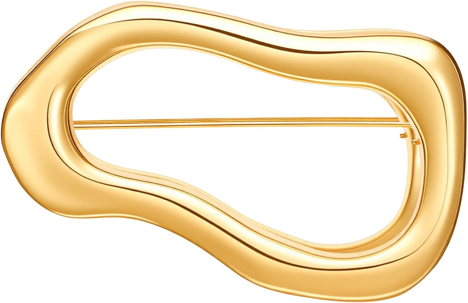 Gold Irregular Brooch Pin, Geometric Brooches Pins Fashion Lapel Shawl Pin Unique Irregular Shape... | Amazon (UK)