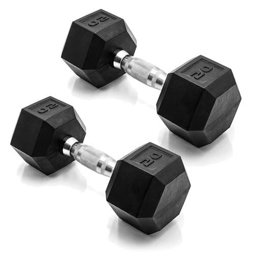 CAP Barbell 20 LB Pair Coated Hex Dumbbell Weight | Amazon (US)