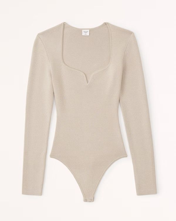 Sweetheart Sweater Bodysuit | Abercrombie & Fitch (US)