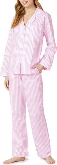 3D Stripe Organic Cotton Sateen Pajamas | Nordstrom
