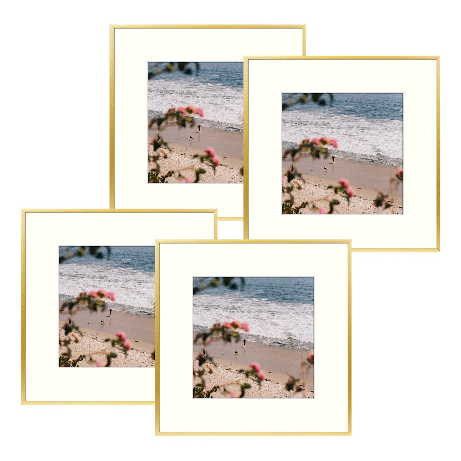 Drennon Metal Picture Frame, Photo Frames or Table Top and Wall Mounting (Set of 4) | Wayfair North America