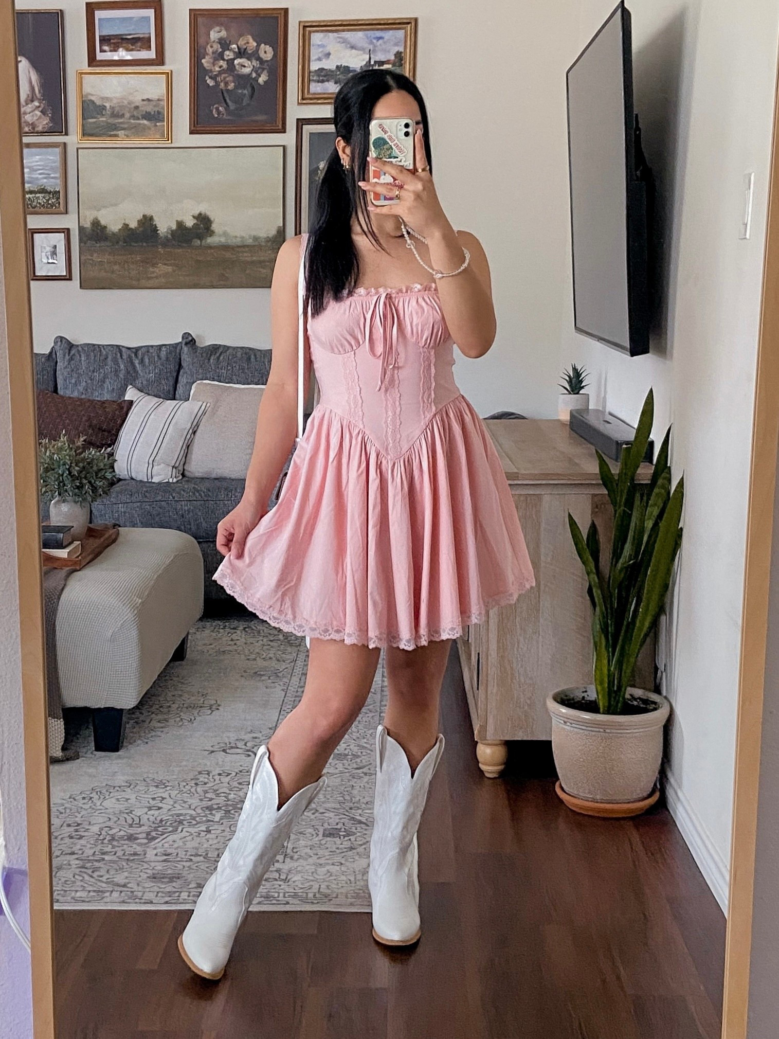 wearing this dress in a size medium and it fits true to size 

#LTKFindsUnder50 #LTKSeasonal #LTKStyleTip