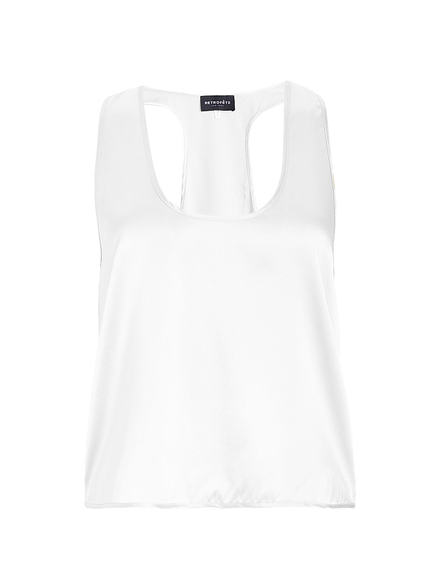 Women's Dori Silk Top - Bone - Size XS | Saks Fifth Avenue