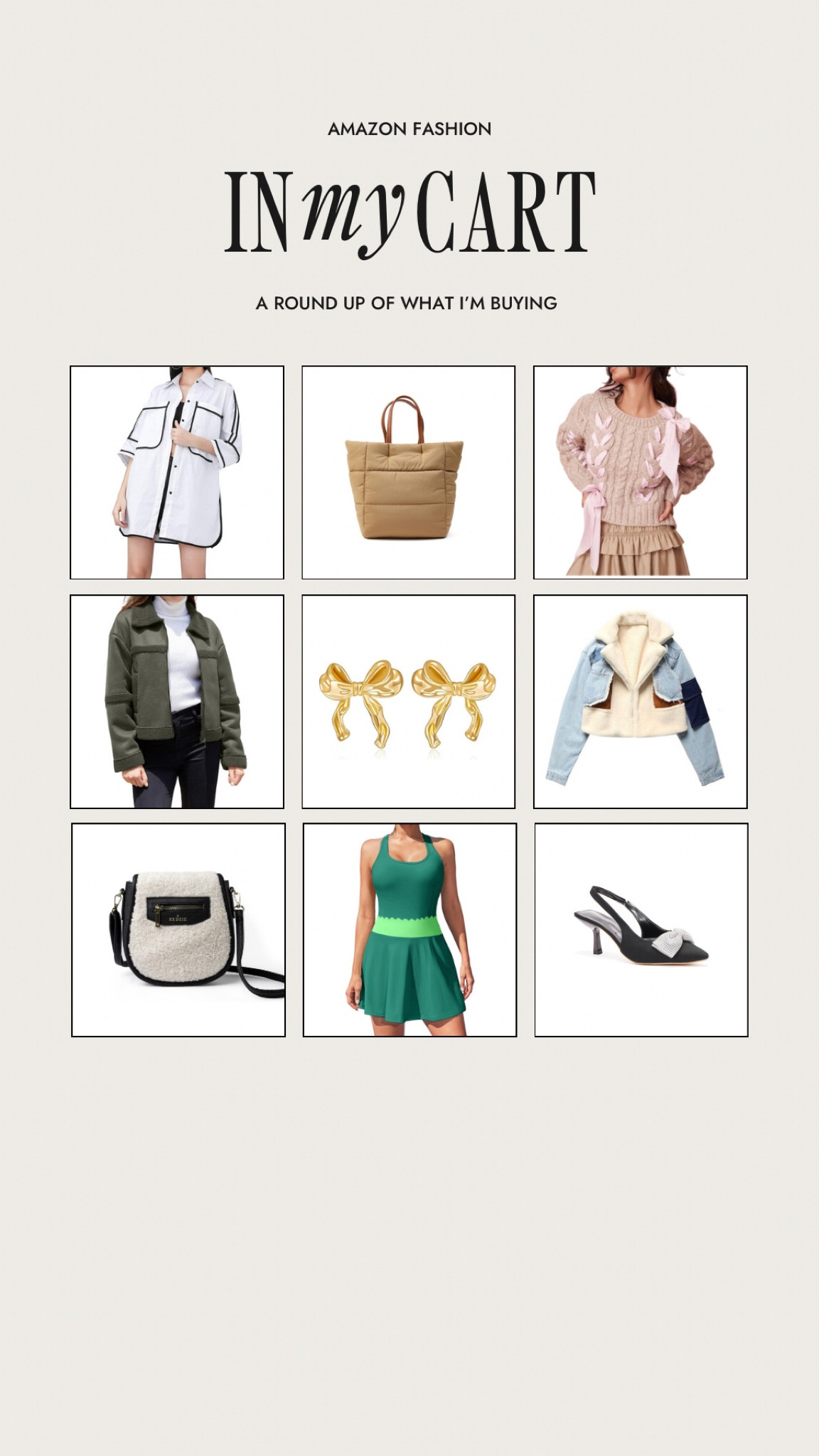 Shop what’s in my Amazon cart this week! 

#LTKstyletip #LTKfindsunder50 #LTKSeasonal