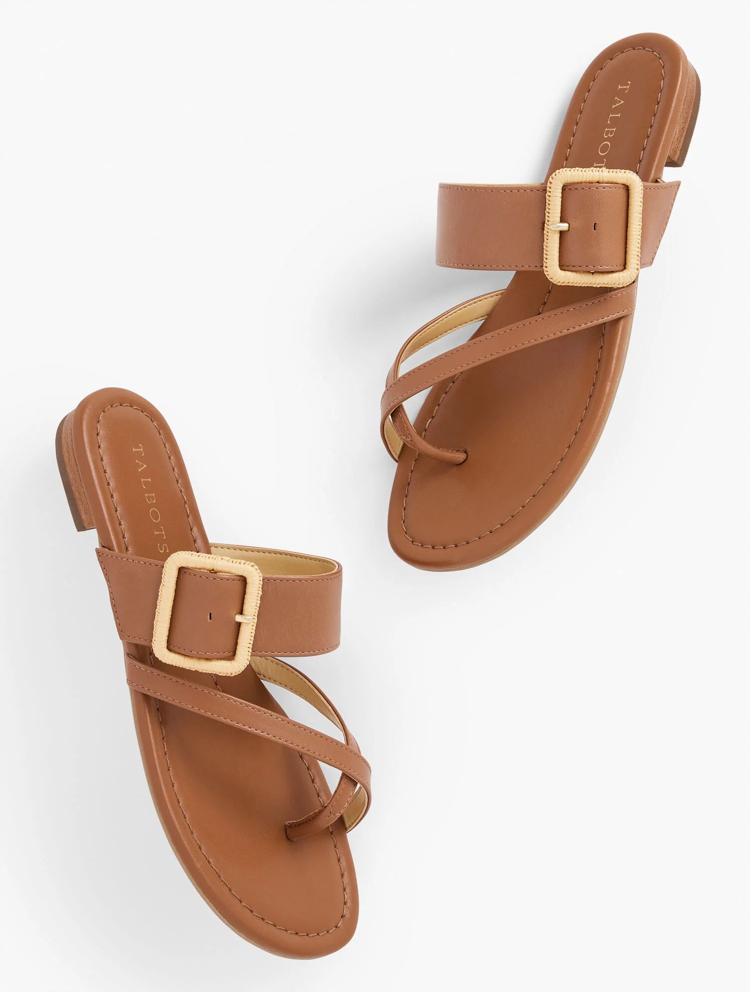 Gia Buckle Nappa Sandals | Talbots