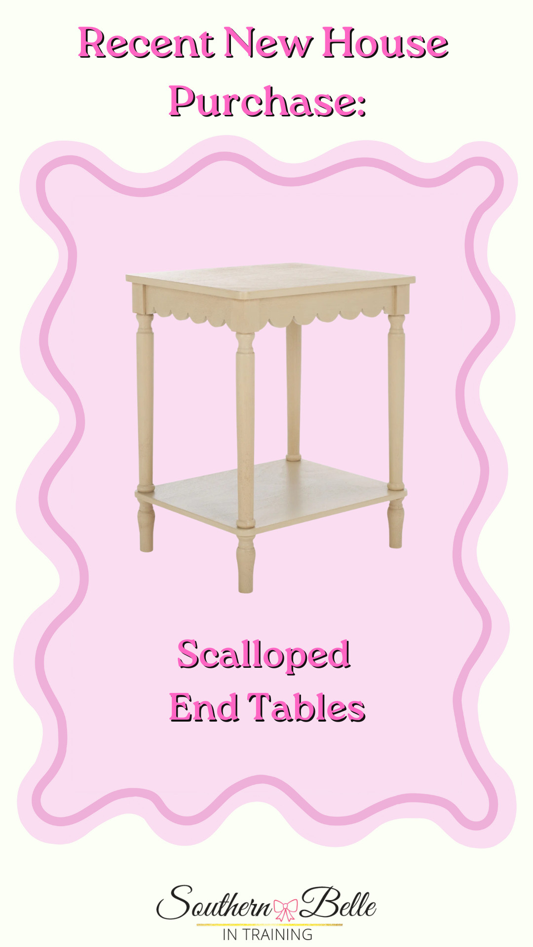 Scalloped End Tables || Coastal Home Decor || Grandmillennial Decor  

 #LTKHome