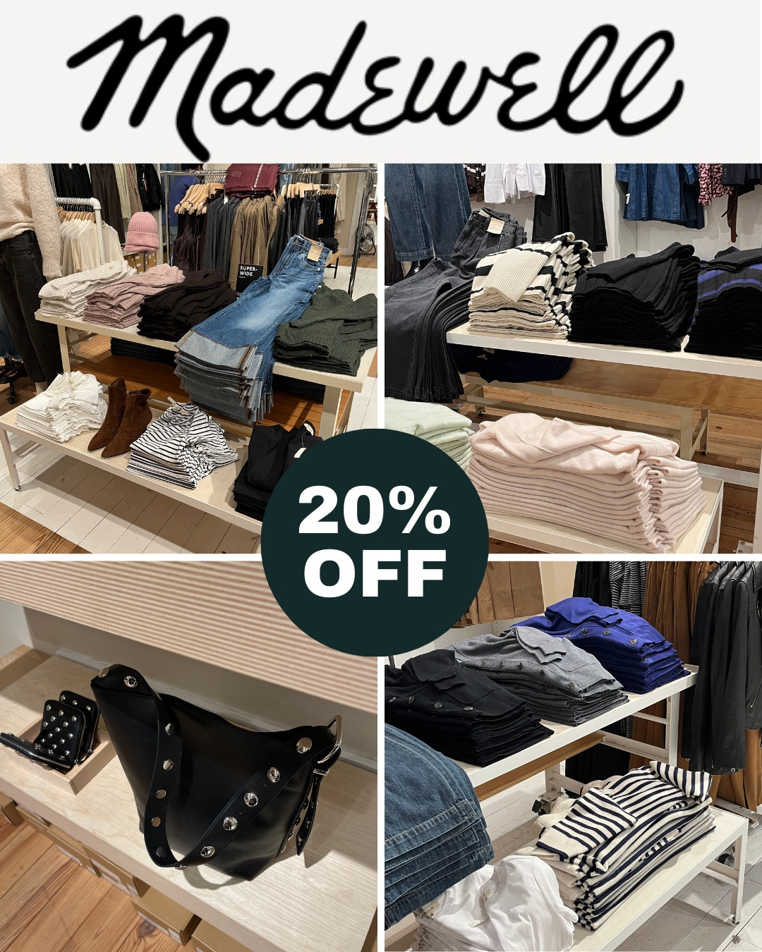 SALE ALERT ‼️ 20% off your Madewell favorites!!! Just click any photo below for the Promo Code!!!
Fall Outfit - ERAS Tour - WorkWear- Boots - Denim - Gifts 🎁 
#LTKItBag #LTKWorkwear 

#LTKSaleAlert #LTKxMadewell #LTKShoeCrush