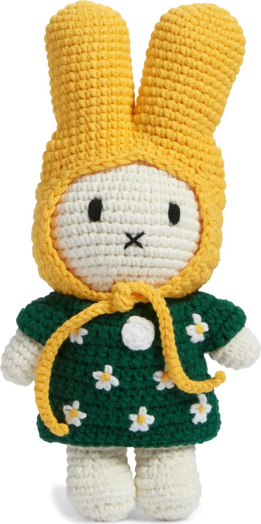 Just Dutch Miffy Dutch Rabbit Little Flower Dress Stuffed Animal | Nordstrom | Nordstrom