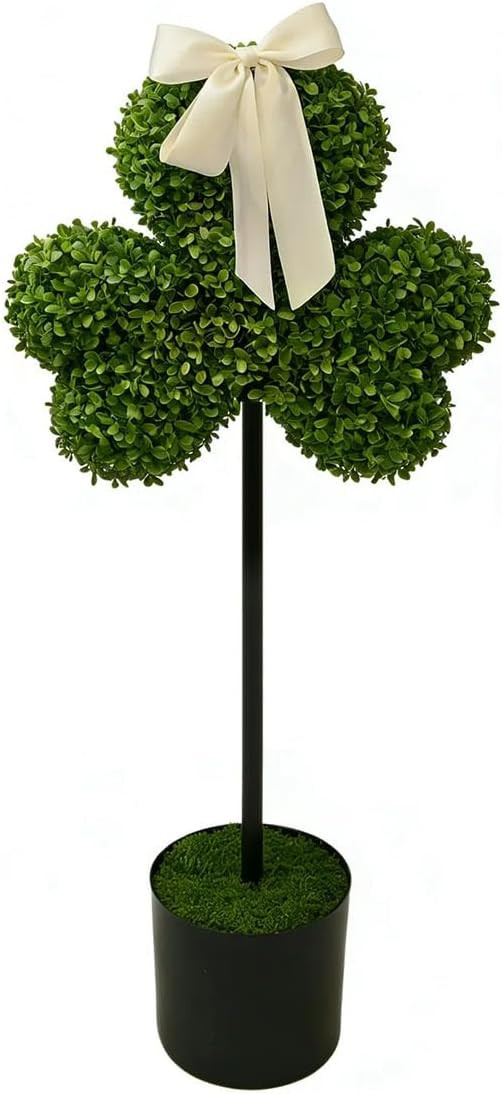 Large Outdoor Shamrock Plant for St. Patrick's Day, Big Potted Artificial Clover for Porch, Doors... | Amazon (US)