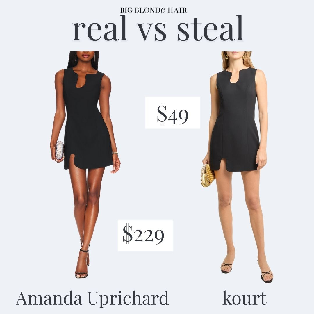 Real vs Steal! We saw the Amanda Uprichard puzzle dress on Madison LeCroy in turquoise. Shop the look for less 

#LTKFindsUnder100