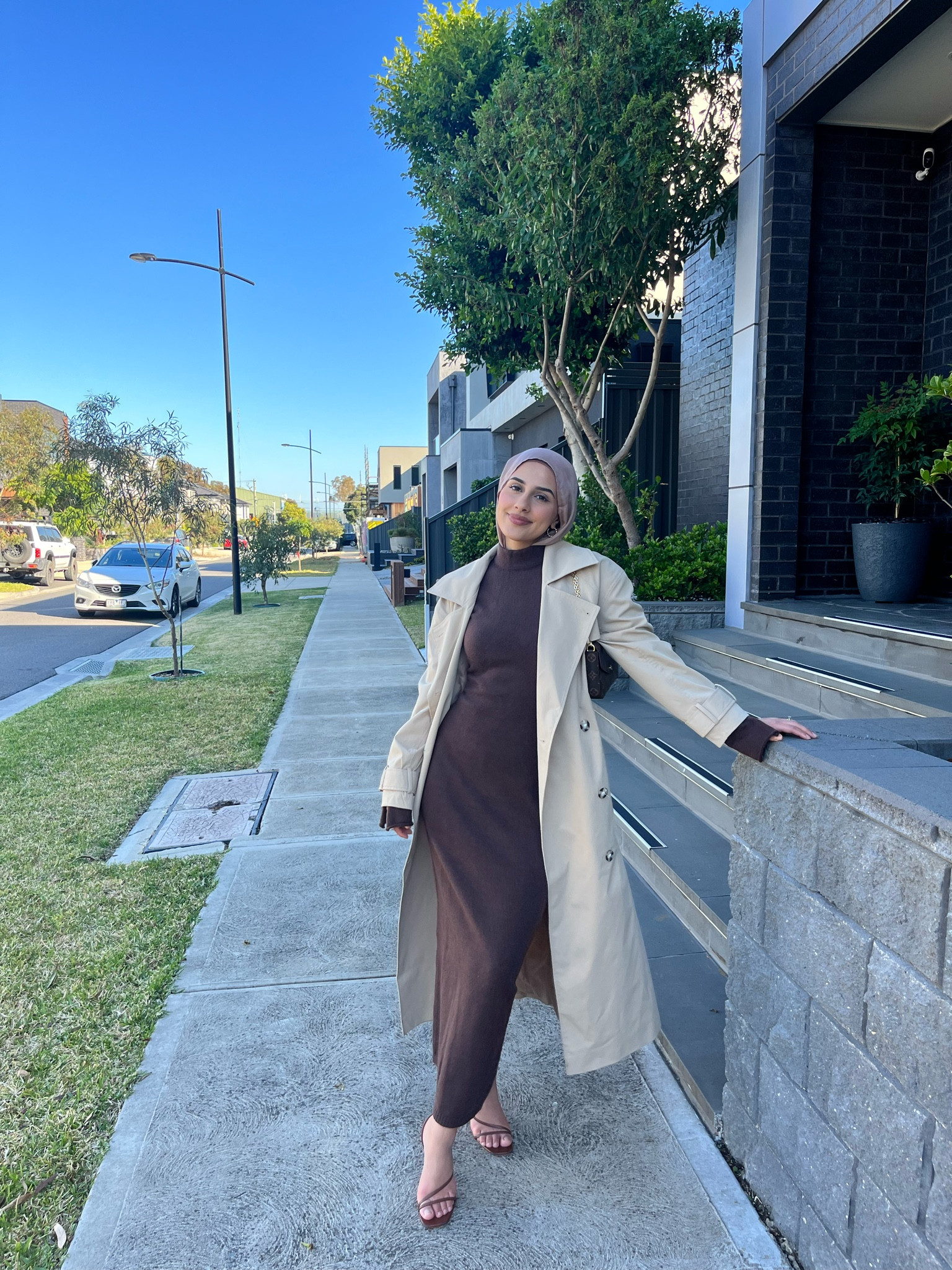 Dress from Hijab House & trench coat from Glassons, have listed similar! Warm and comfortable. Dress is a bodycon & trench is oversized. Perfect contrasting look with a pair of heels!

#LTKsalealert #LTKFind #LTKstyletip