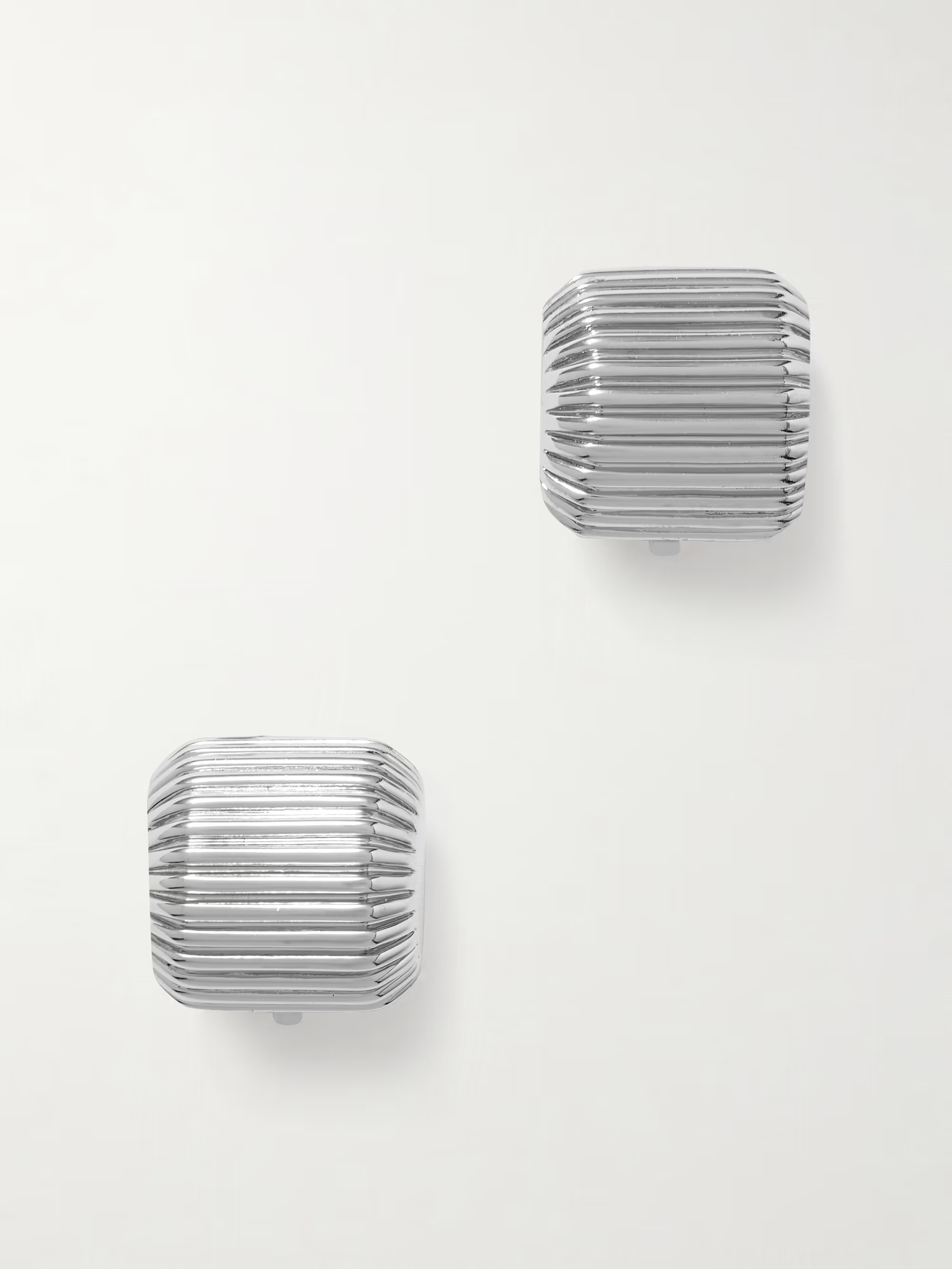 Elle rhodium-plated clip earrings | NET-A-PORTER (UK & EU)