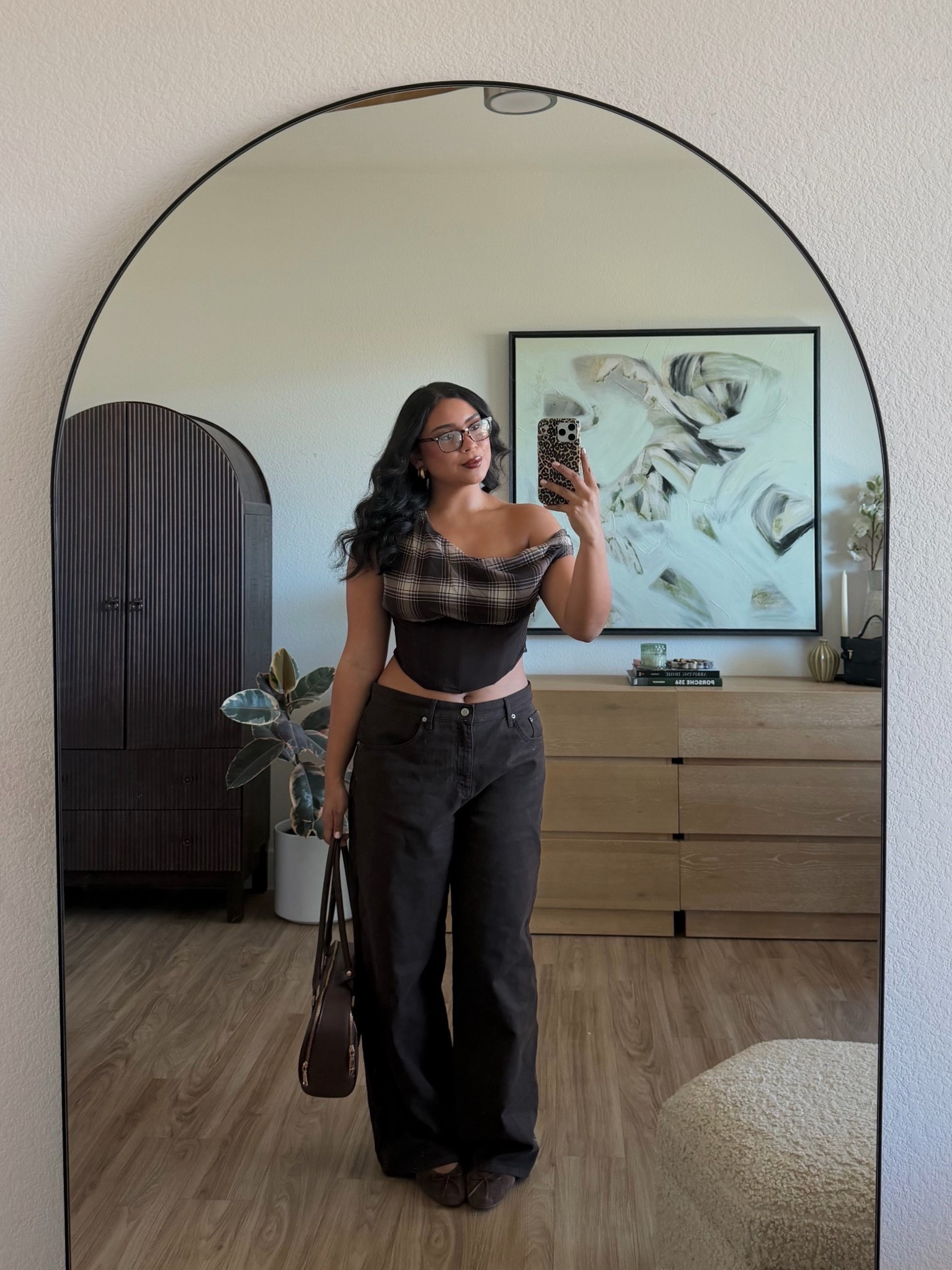 easy outfit inspo🤎 honestly perfect for year round!! If you love a monochromatic fit, cannot recommend enough (top is from Outcast Clothing & jeans are Khy, both pieces run true to size)

#LTKootd #LTKMidsize