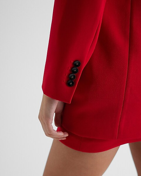 Twill Oversized Boyfriend Blazer | Express