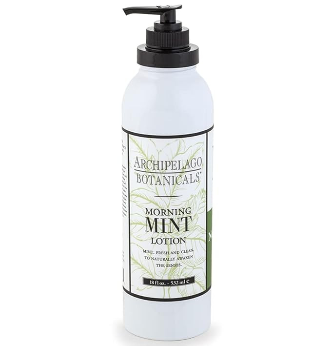 Archipelago Botanicals Morning Mint Lotion, Mint Moisturizing Body Lotion for Sensitive Skin, Par... | Amazon (US)
