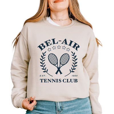 Simply Sage Market Bel Air Tennis Club Sweatshirt - S - Dust | Target