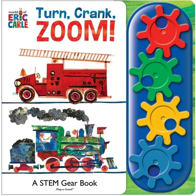 World of Eric Carle: Turn, Crank, Zoom! a Stem Gear Sound Book (Board Book) | Walmart (US)