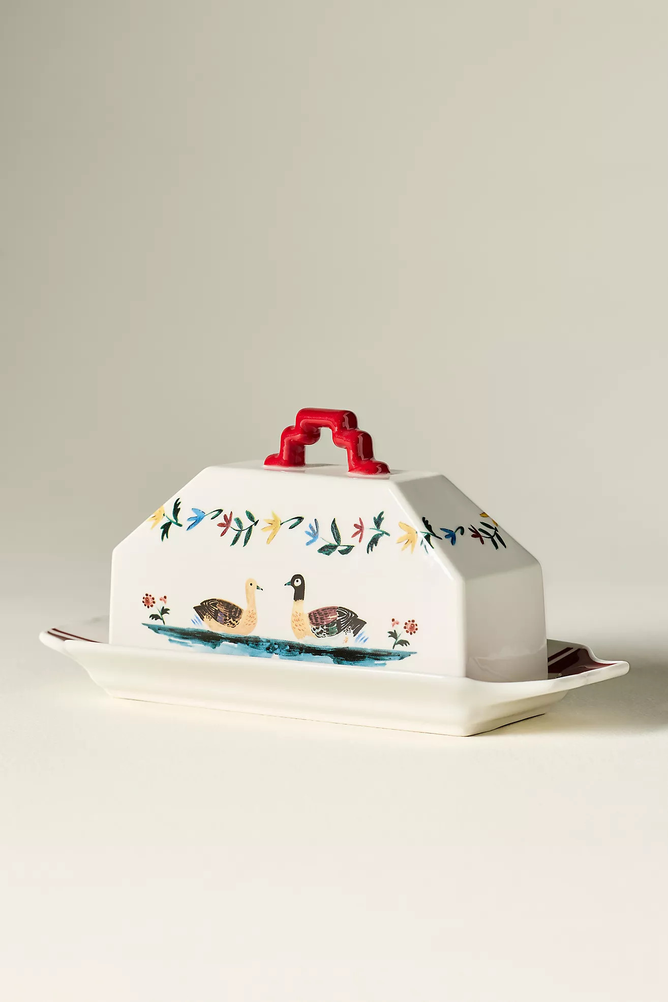 Alana Stoneware Duck Butter Dish | Anthropologie (US)