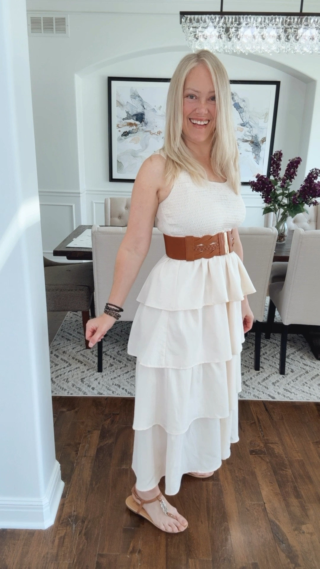 Women’s summer BoHo sleeveless midi dress scoop neck ruffle tiered, layered long beach, travel vacation dress

#LTKFindsUnder50 #LTKTravel #LTKFestival