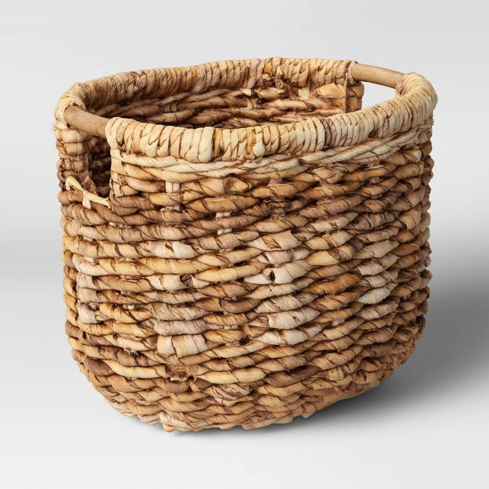 13"" x 13"" Woven Oval Basket with Cut Off Handle - Threshold | Target