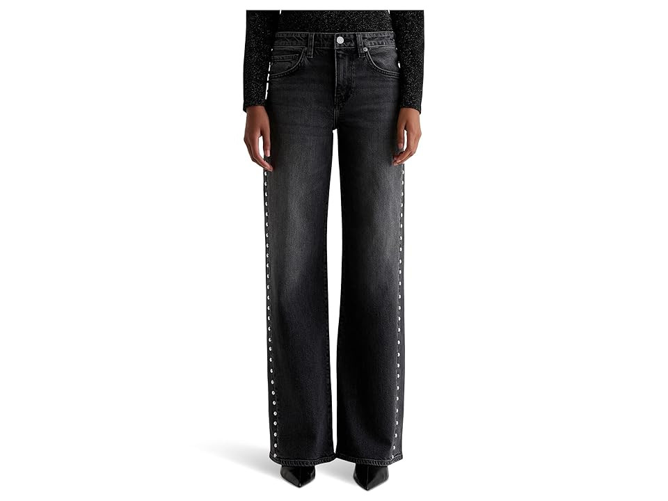 AG Jeans Adria Low Rise Baggy Wide Leg Women's Jeans Immensity : 24 32, Cotton/Denim/Elastane | Zappos